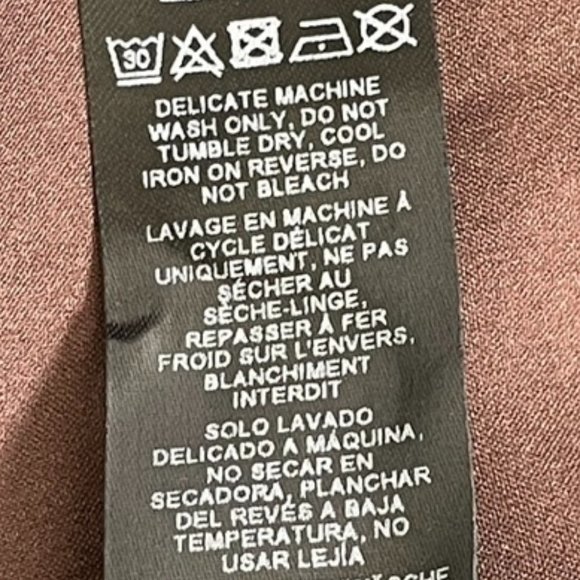 Men's ASOS Design Relaxed Shirt with one Button in Brown, Size Large - Picture 5 of 5